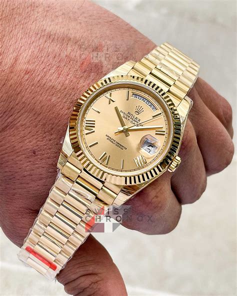 rolex day date 40 yellow gold 2017|40 mm Rolex date just.